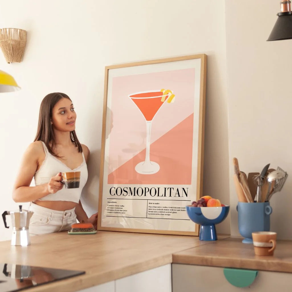 Cosmopolitan Cocktail Poster