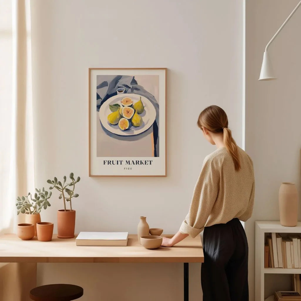 Figs on a Plate Poster