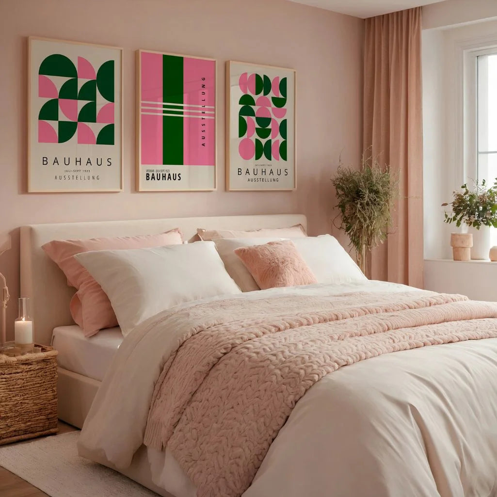 Bauhaus Weimar Color Dialogue Set of 3 Posters