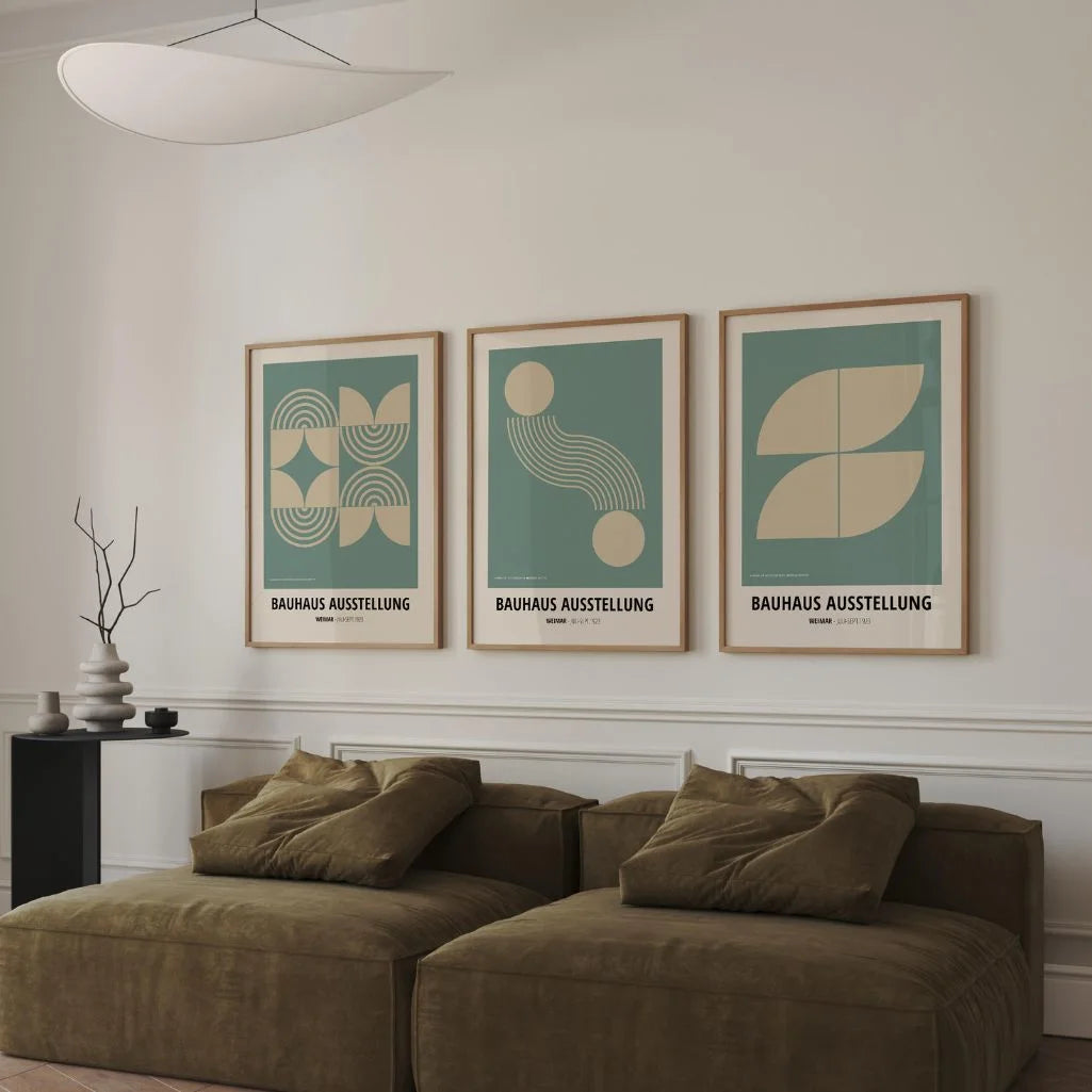 Bauhaus Weimar Space Rhythm Set of 3 Posters