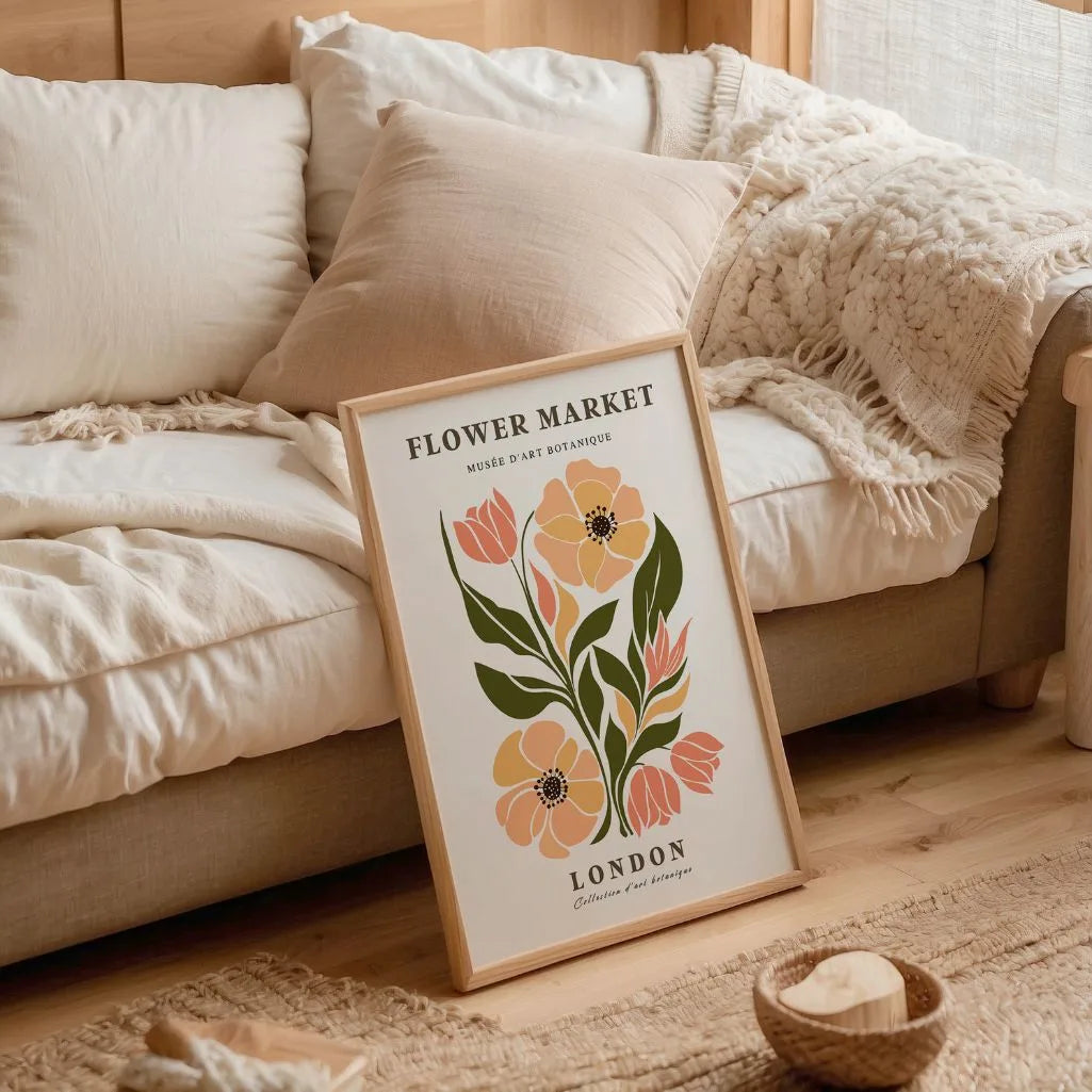 Flower Market London Poster