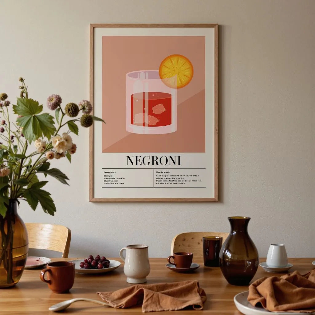 Negroni Glass Poster