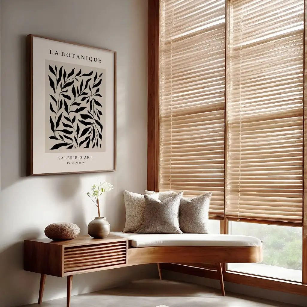 Botanique Noir Élégance Poster