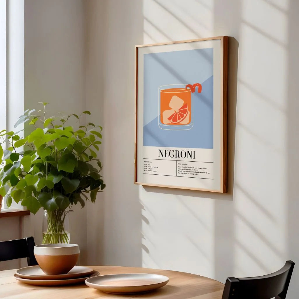 Negroni Cocktail Poster