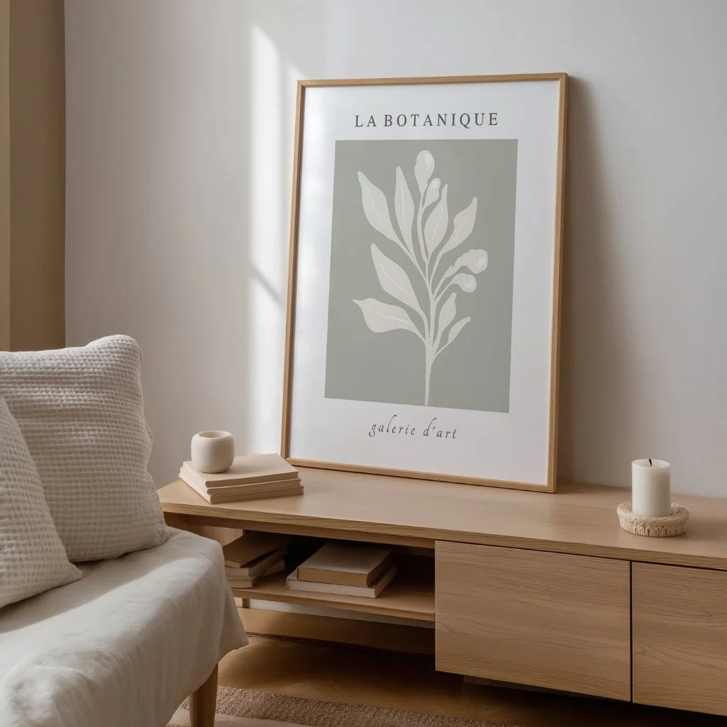 Sage Botanical Branch Poster