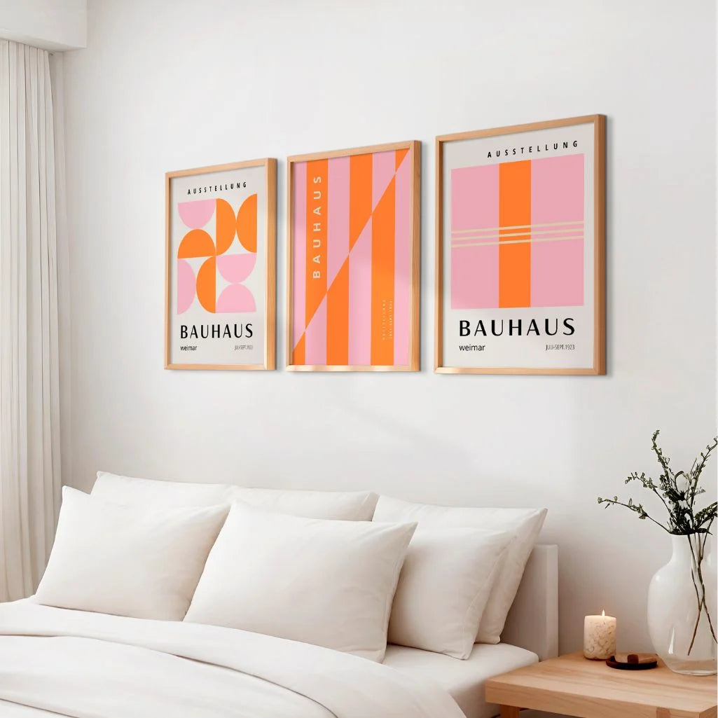 Weimar Color Energy Bauhaus Poster Set of 3
