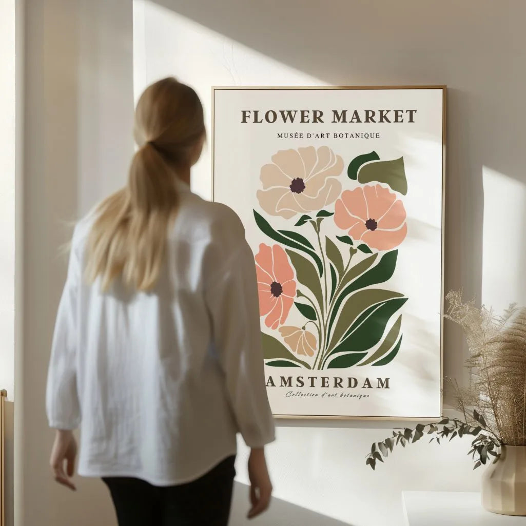Flower Market Amsterdam Poster