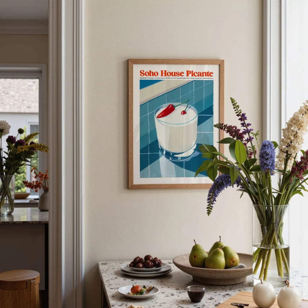 Picante Chili Cocktail Poster