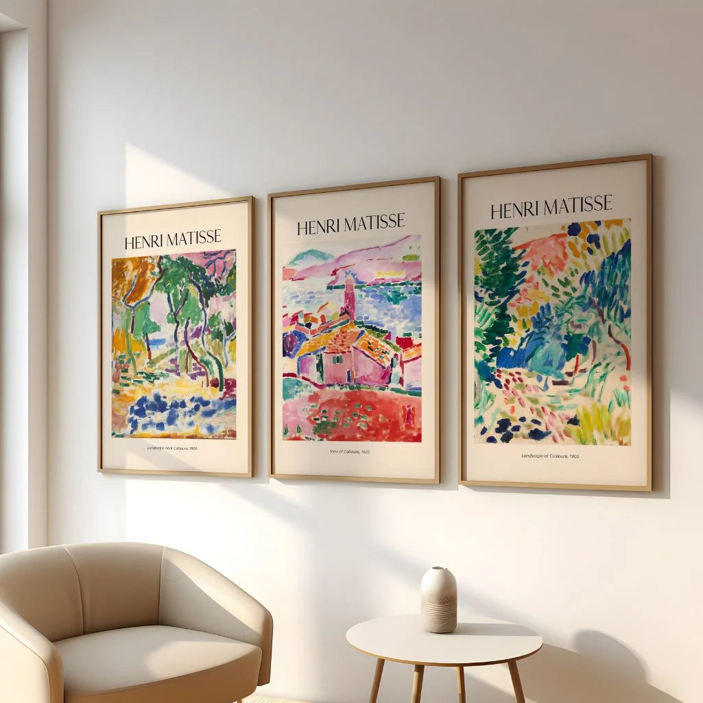 Henri Matisse Collioure Landscapes – Set of 3 Posters