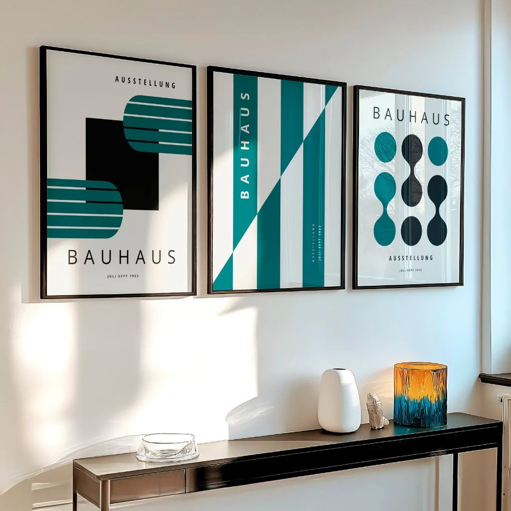 Modular Harmony Bauhaus Poster Set of 3
