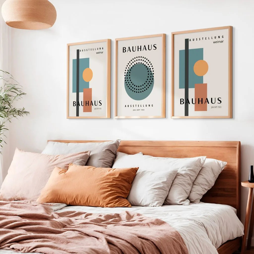 Weimar Form Contrast Bauhaus Poster Set of 3