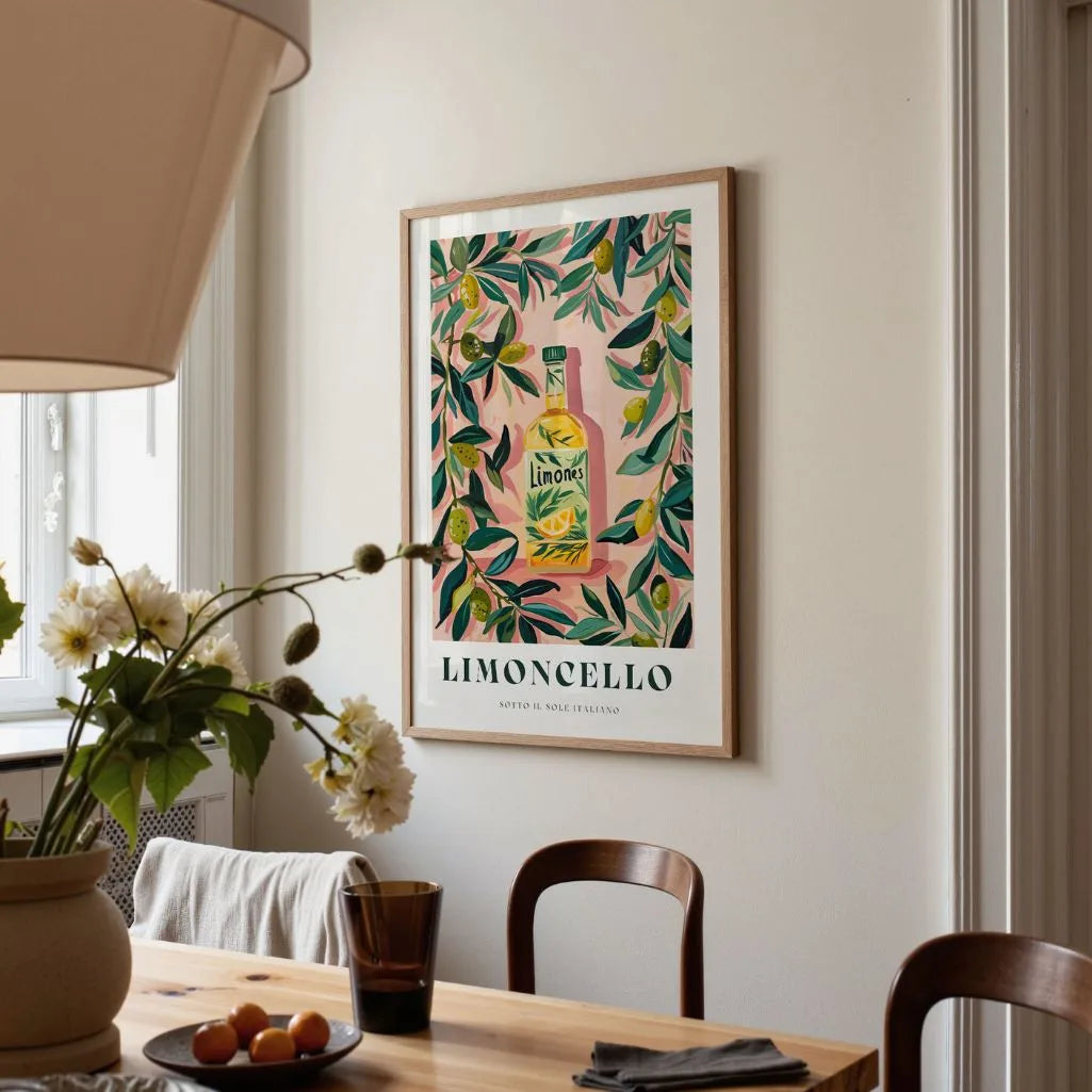 Limoncello Illustration Poster