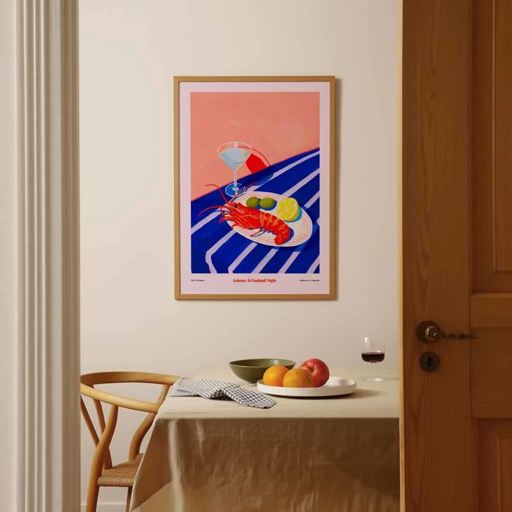 Lobster & Cocktail Night Poster