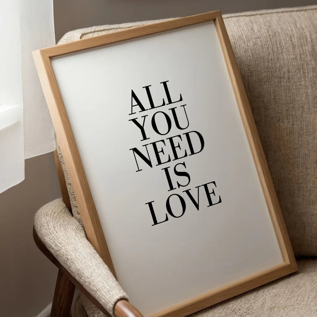 love quote poster bedroom wall art