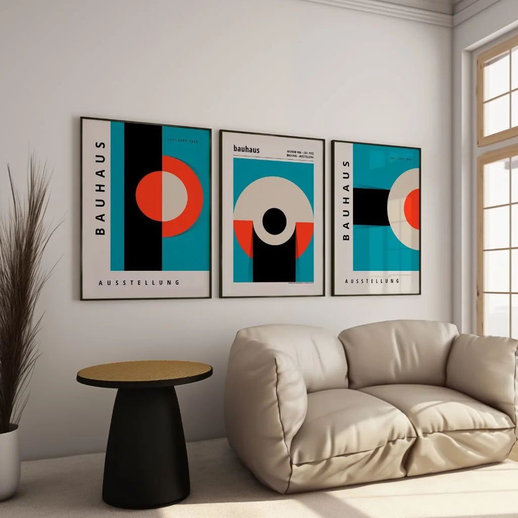 Bauhaus Set of 3 Wall Art Prints