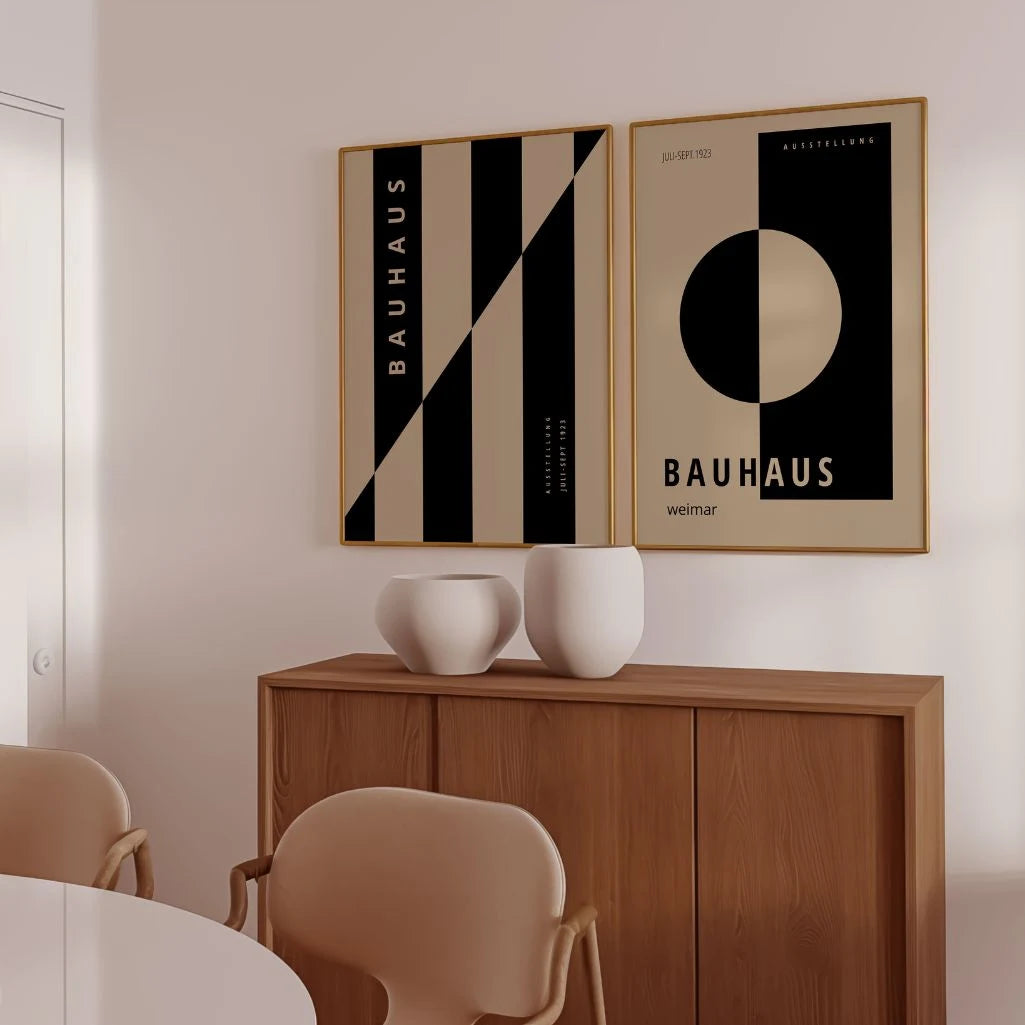 bauhaus poster living room decor