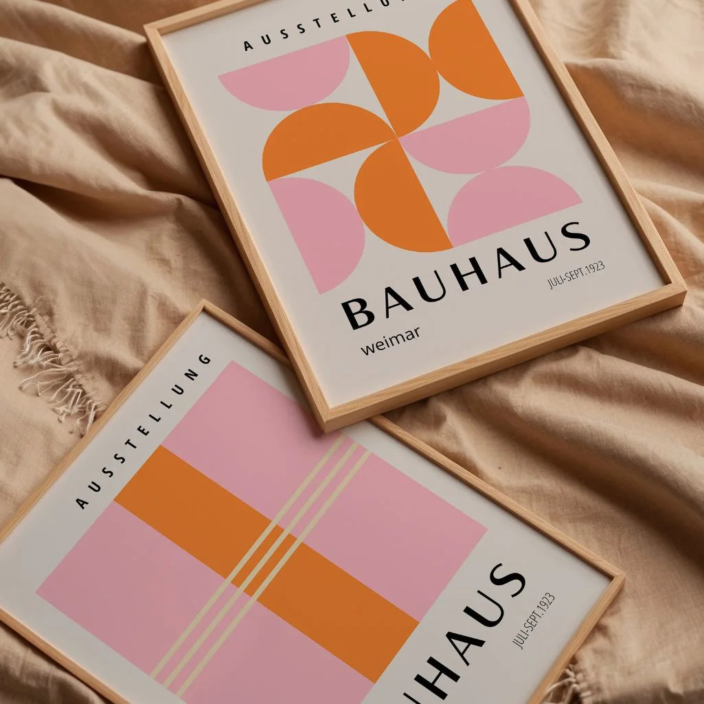 Bauhaus print – geometric wall art poster for home decor and interior styling