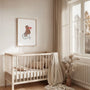 bear bicycle poster kids bedroom wall art