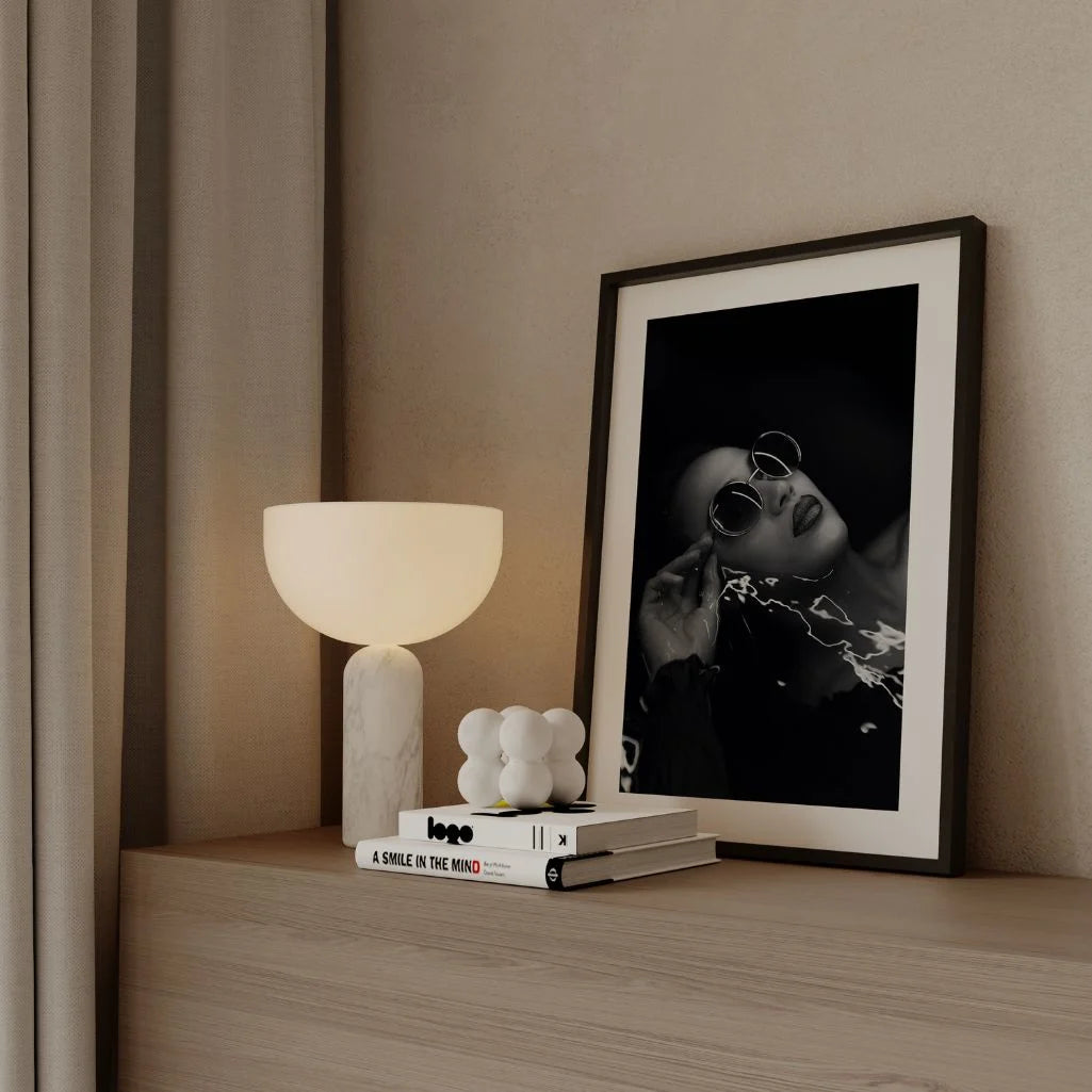 black white glamour poster 