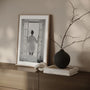 black white window light room decor