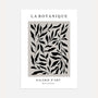 botanisches silhouette poster schwarz grau moderne kontrast wandkunst