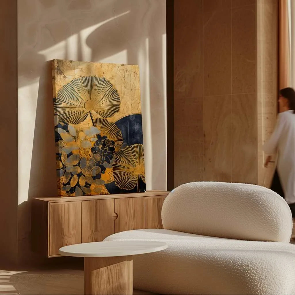 Canvas Print – Gold Botanical Art