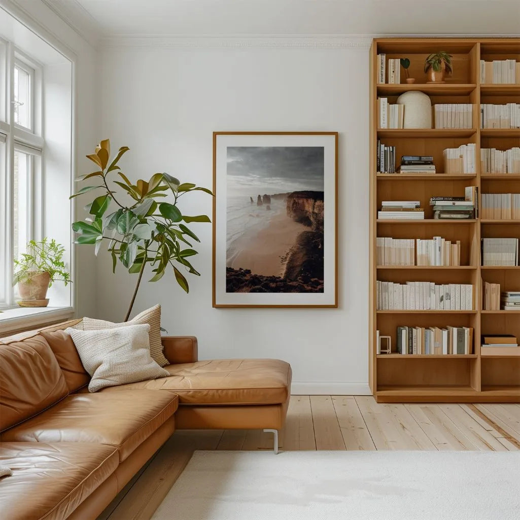 cliffs at dusk poster living room wall decor