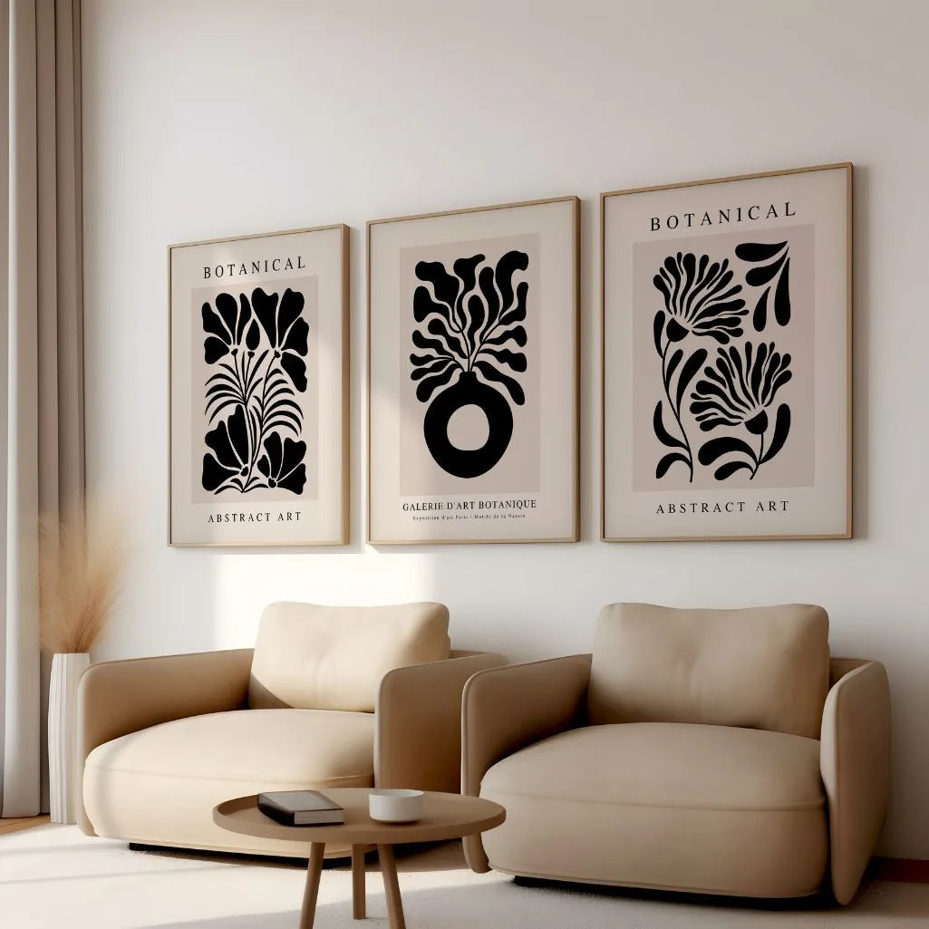 Gallery wall art prints – curated poster collection for modern home decor and stylish interiors