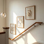 Henri Matisse figure artwork poster set in beige and brown tones for minimalist wall art