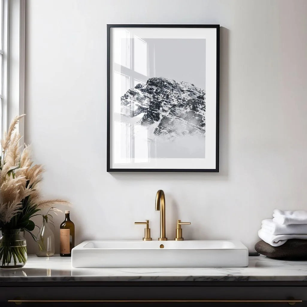 mountain poster living room wall decor