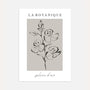 la botanique flowers poster line art wall art