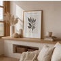 botanisches line art poster gallery wall moderne illustration wandkunst