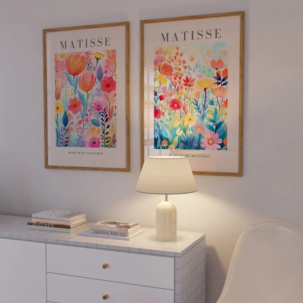 matisse colorful flowers wall art decor
