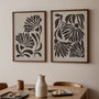 matisse beige brown poster set of 2 gallery wall art