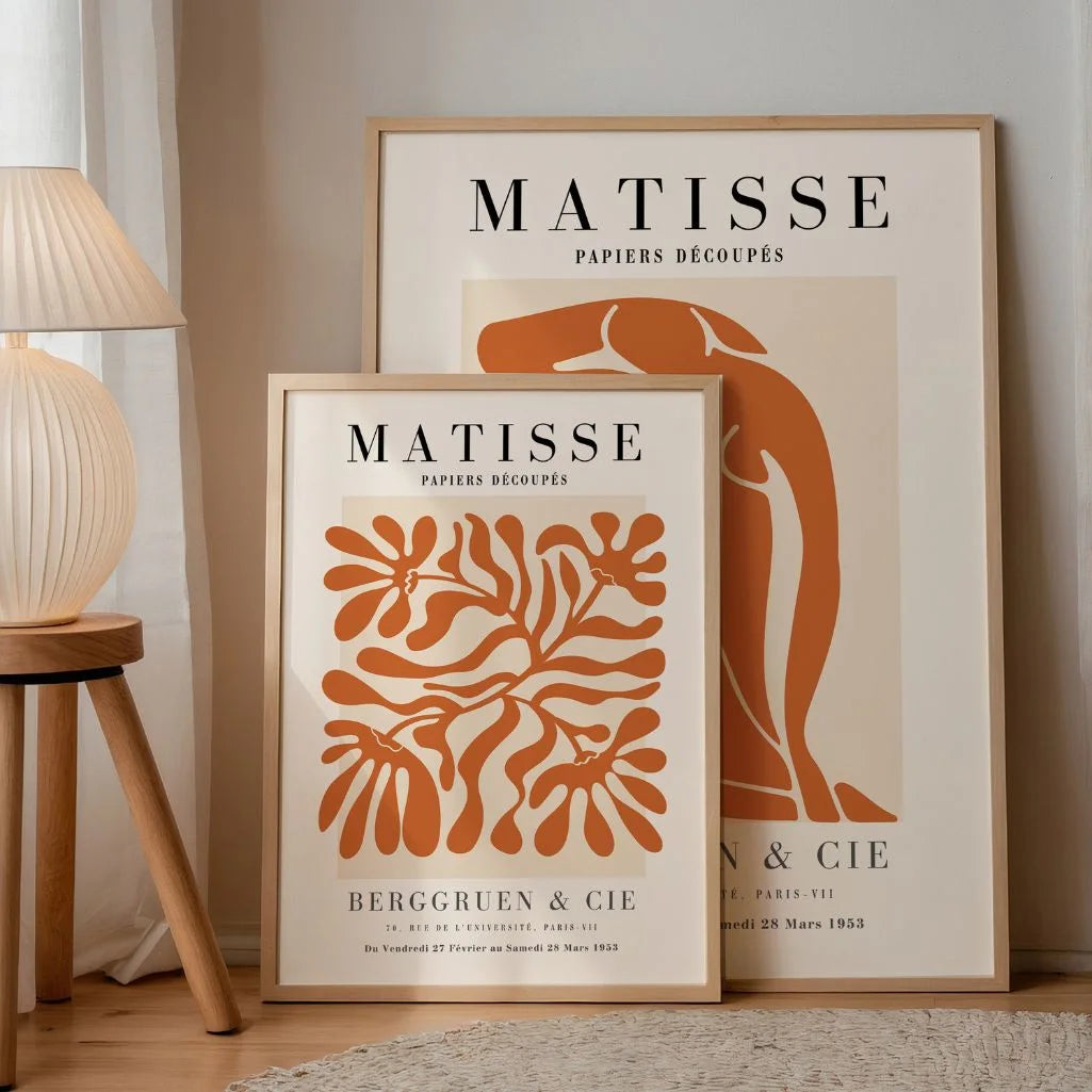 Matisse inspired wall art prints – modern Matisse style poster for home decor and interior styling