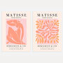 matisse pink peach forms poster set 2 wall art