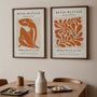 matisse terracotta poster set of 2 gallery wall art