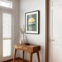 misty forest wall art living room decor