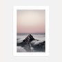 mountain peak in clouds poster alpine landscape wall art