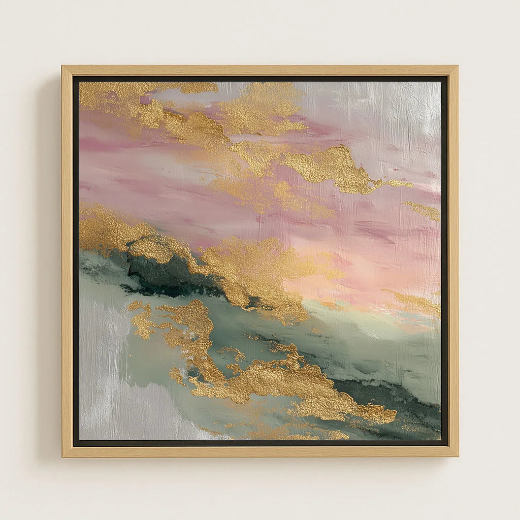 Framed Canvas Print Golden Dawn