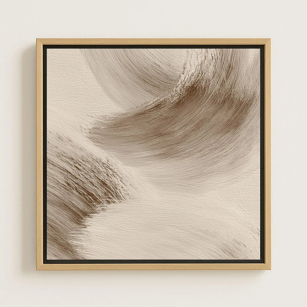 Framed Canvas Print Caramel Motion