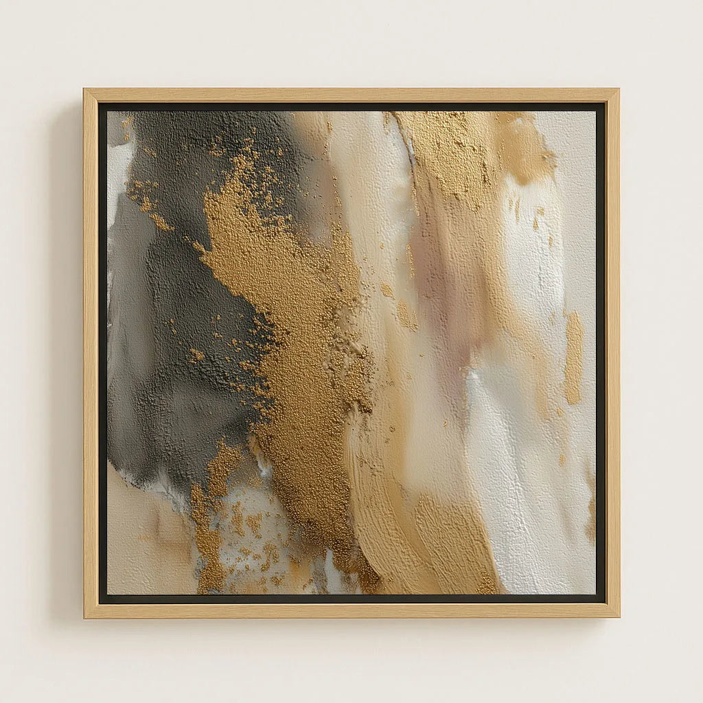 Framed Canvas Print Golden Energy