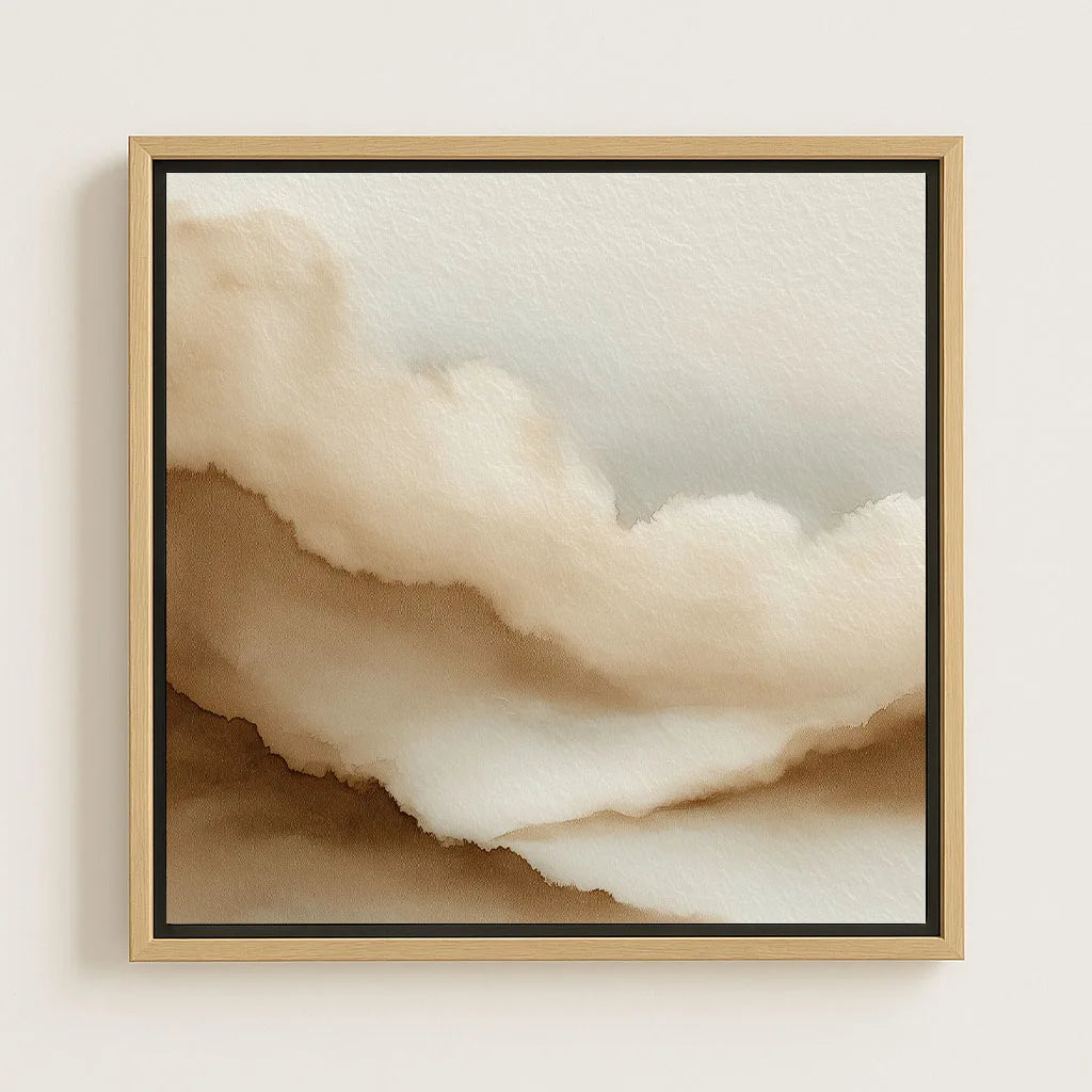 Framed Canvas Print Sand Mist