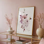 pastel floral poster gallery wall romantic modern decor