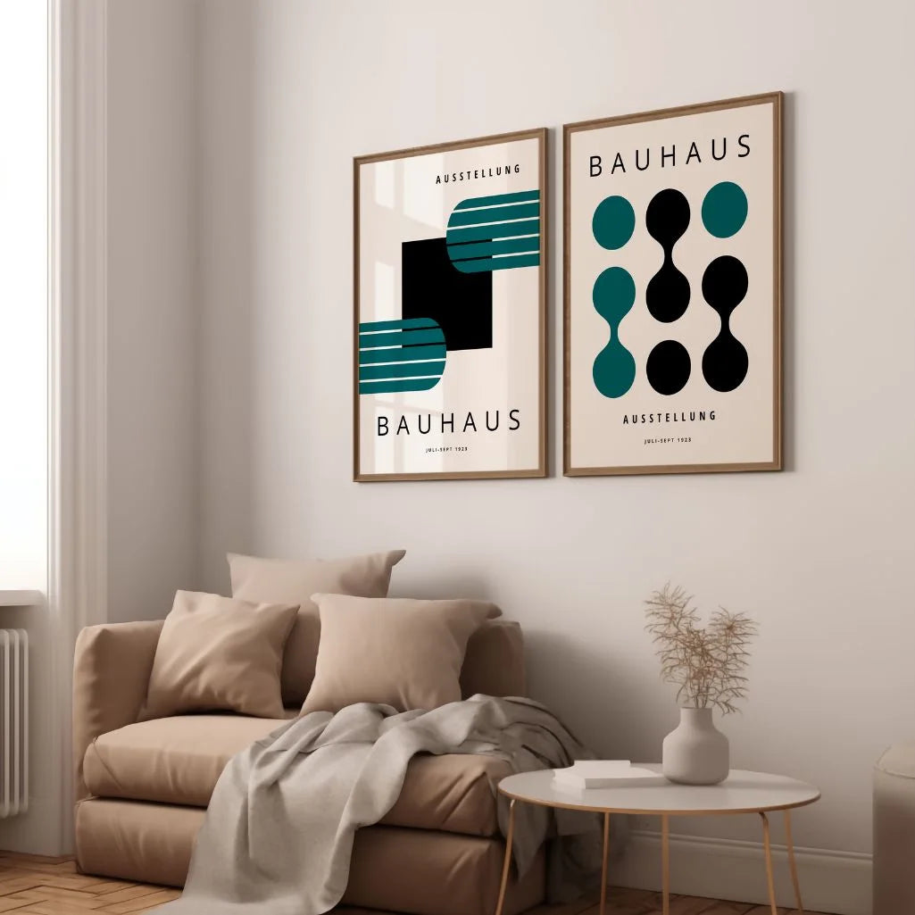 Set of 2 wall art posters – elegant poster duo for interior decor and contemporary living spaces