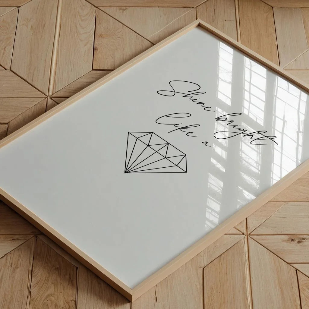 diamond poster dressing room decor