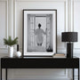 silhouette window detail poster