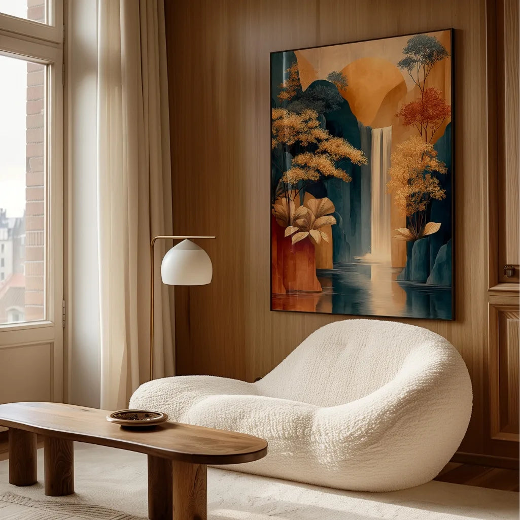 Wall art print for living room – modern poster for living room decor and home interior