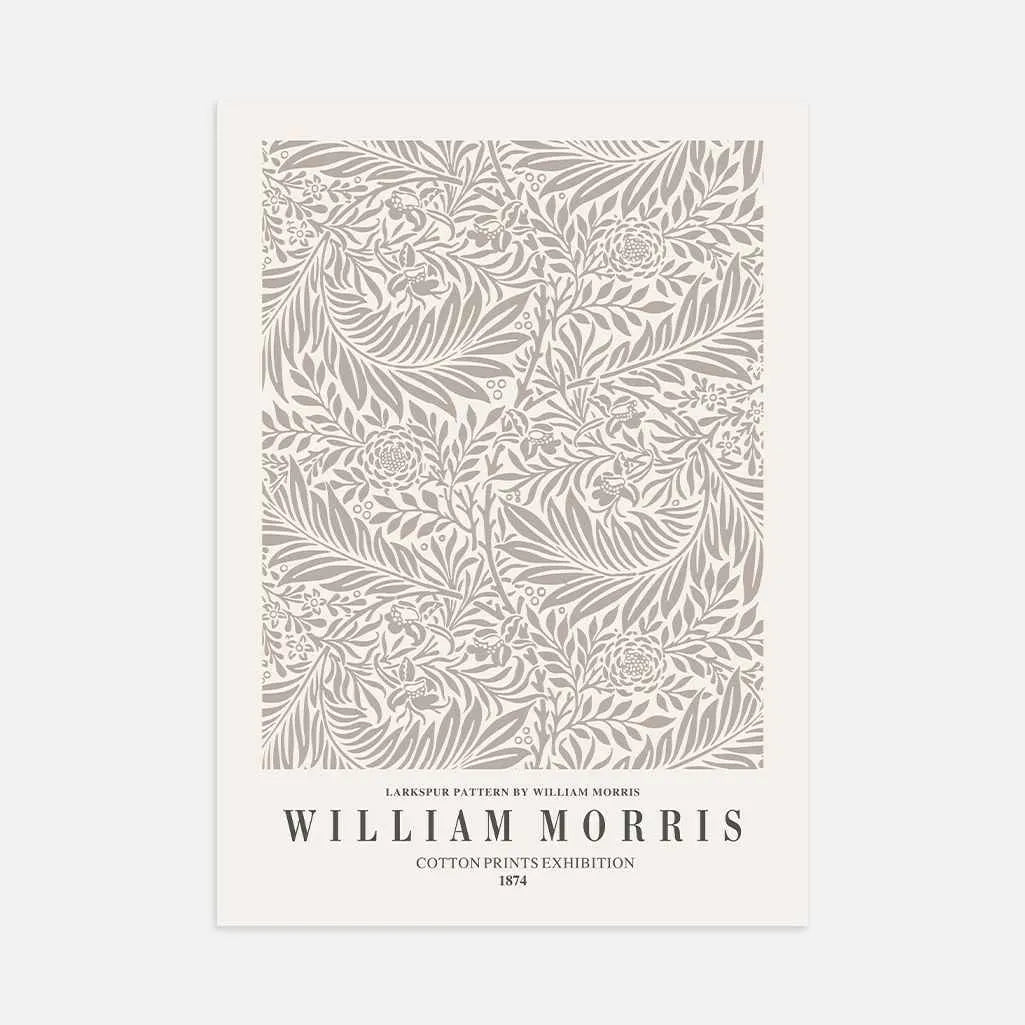 William Morris Larkspur Floral Poster
